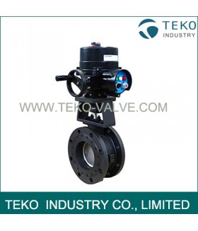 Electric Actuated Regulating API609 Butterfly Valve Fire Safe Seat With 4-20mA Positioner